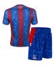 Günstige Crystal Palace Heimtrikotsatz Kinder 2024-25 Kurzarm (+ Kurze Hosen)